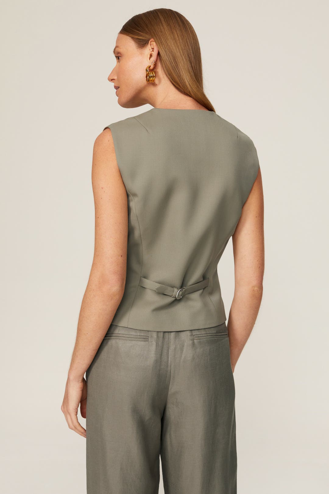 Green Marina Vest by Anine Bing | Rent the Runway