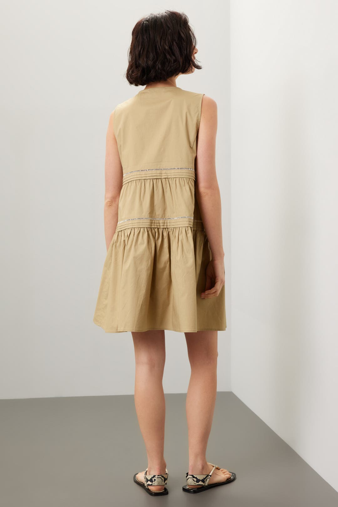 ワンピース Becky check mini dress brown Check Shirt Dress(10 100：WHITE): | FRED PERRY JAPAN