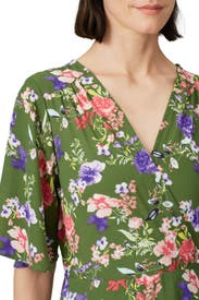 Printed Orna Wrap Dress by B Collection by Bobeau for $30 | Rent the Runway