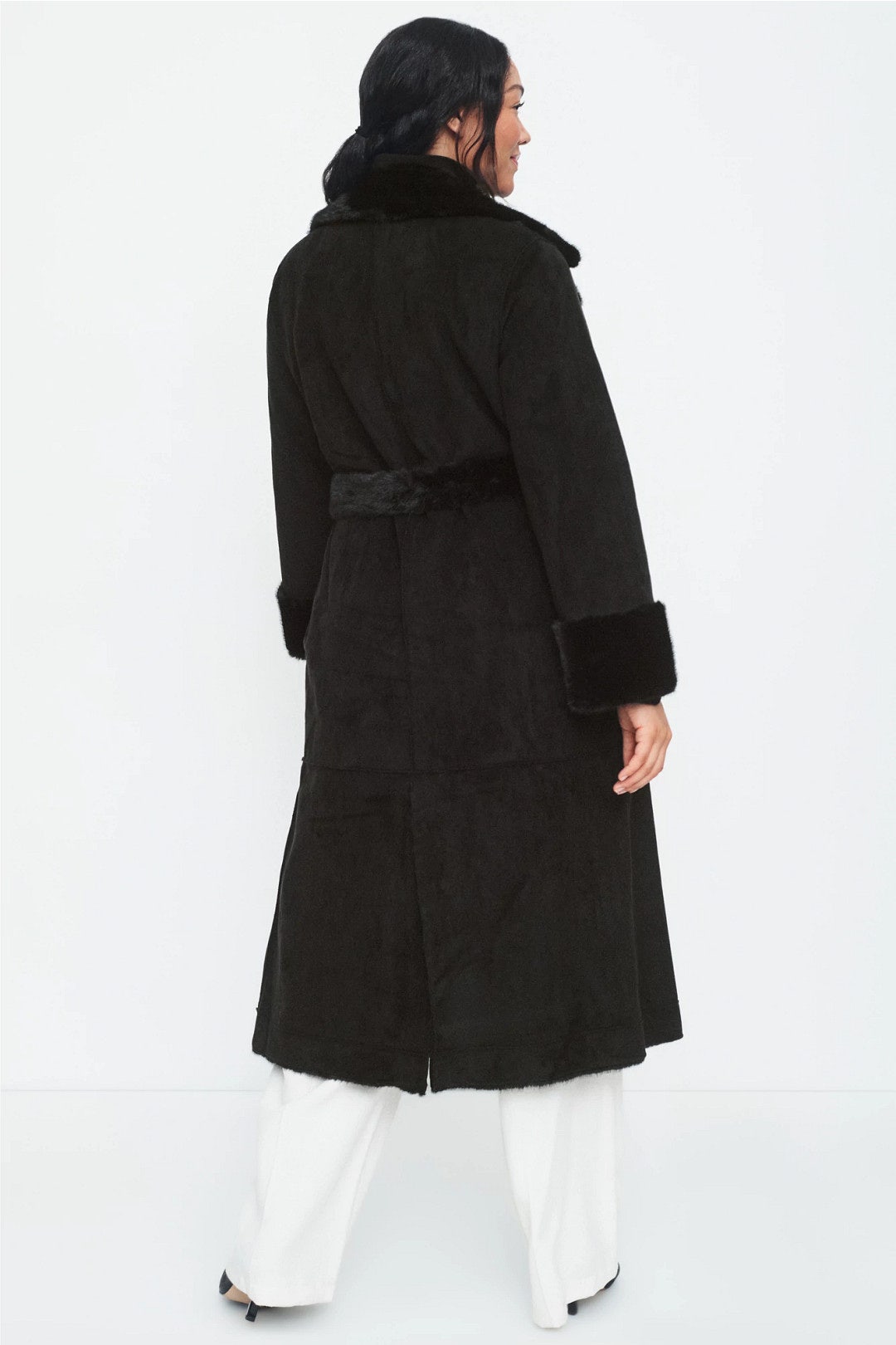 Faux Suede And Fur Coat by Rosetta Getty x RTR 7