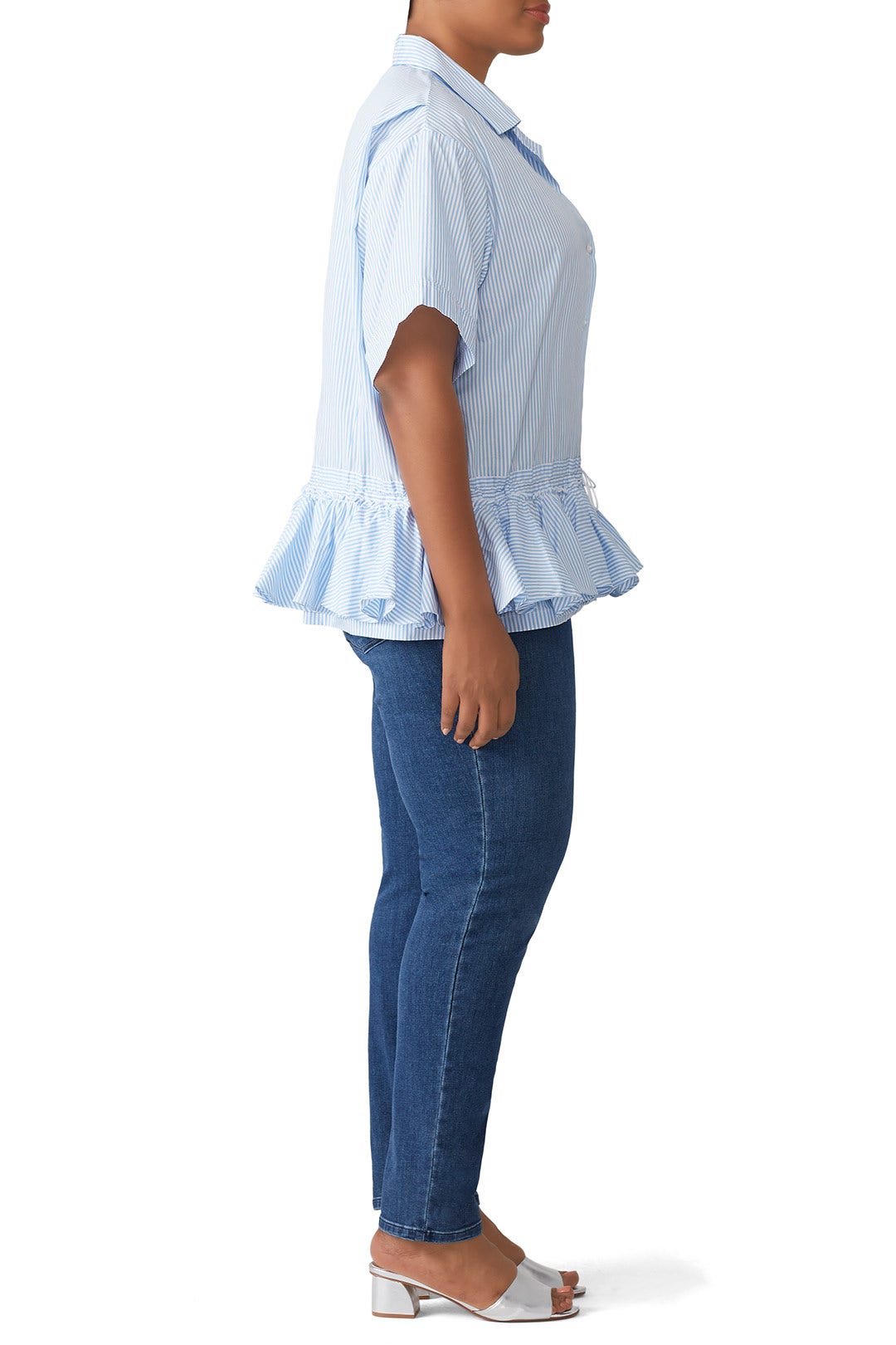 Blue Striped Cabana Shirt by Tome 6