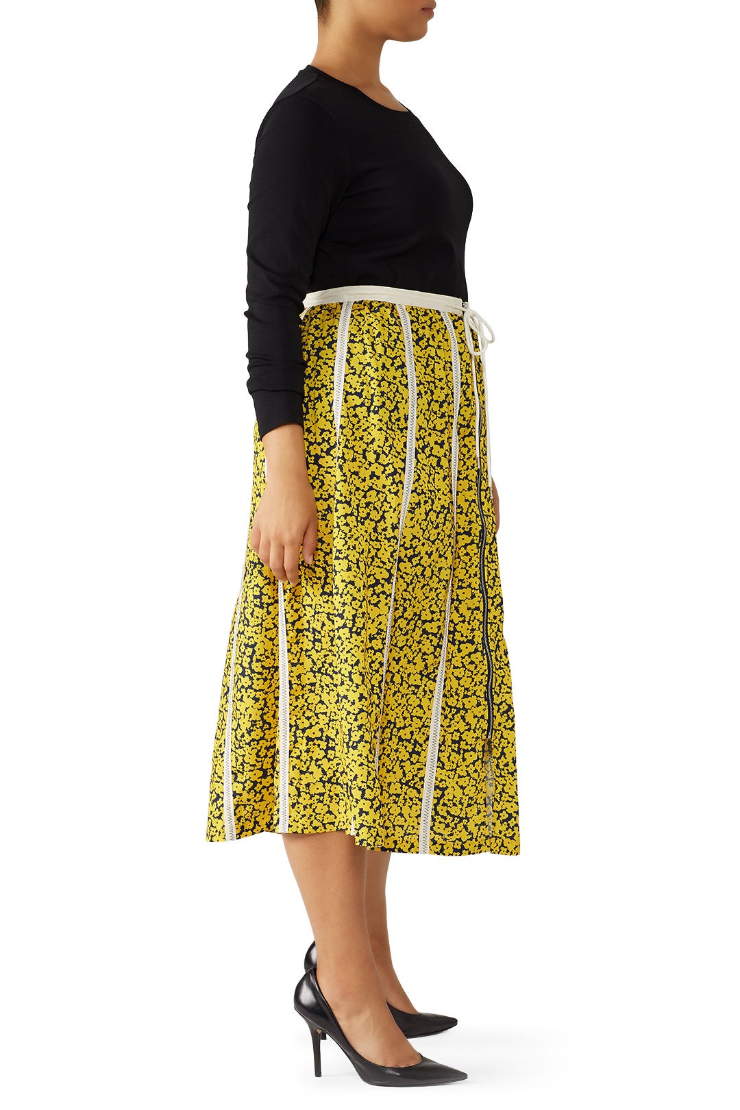 Striped Drawstring Skirt by Derek Lam 10 Crosby x RTR 6