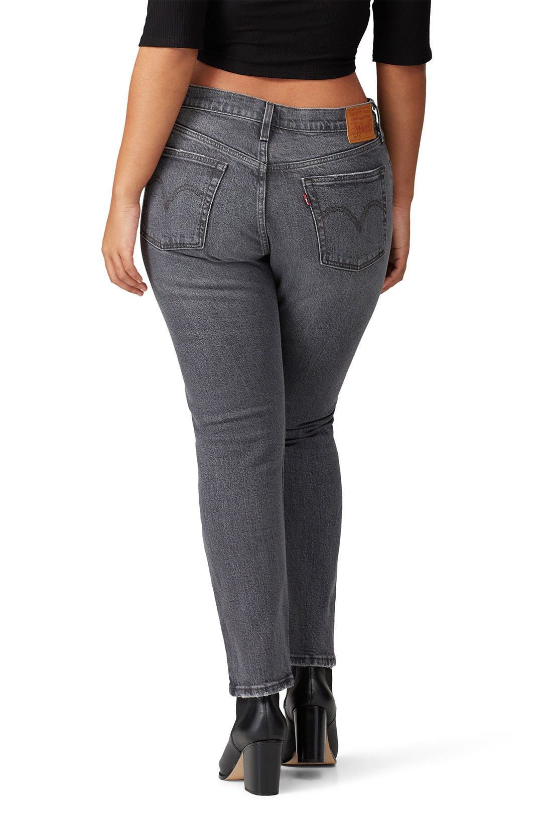 Black 501 Skinny Jeans by Levi's 7