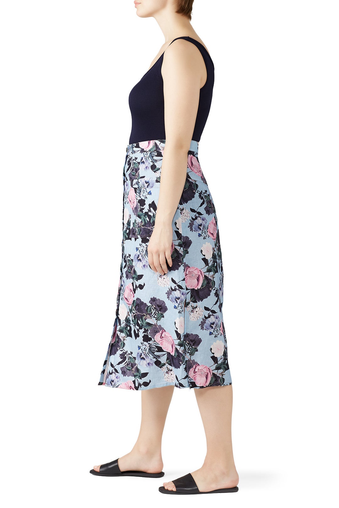 Button Front Garden Skirt by Nicholas 6