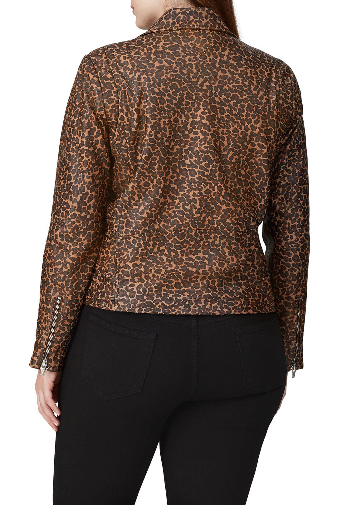 80₋90s leopard leather jacket レオパード柄 Leopard Smooth Jayne Leather Jacket by VEDA | Rent the Runway