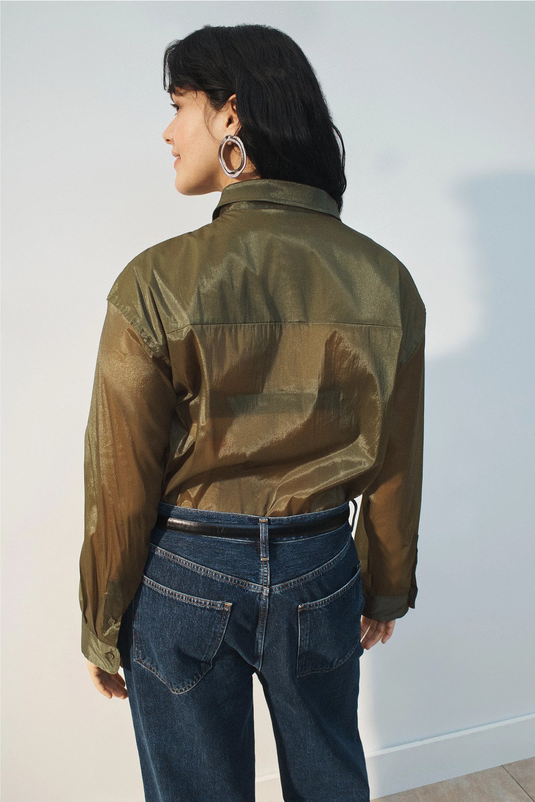 Organza Button Up Shirt by Rosetta Getty x RTR 7