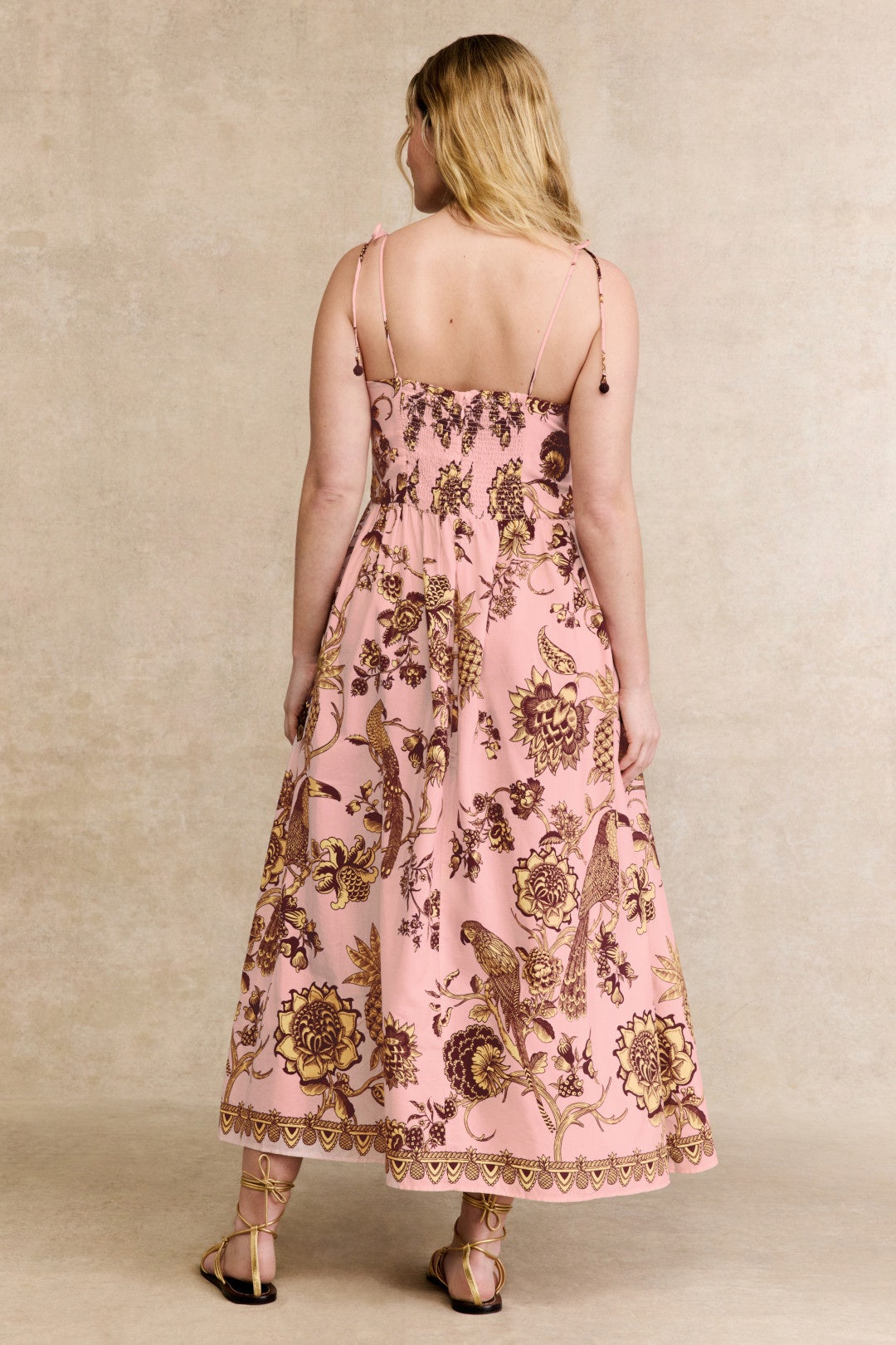 Tropical Pink Laces Midi Dress by FARM Rio 7