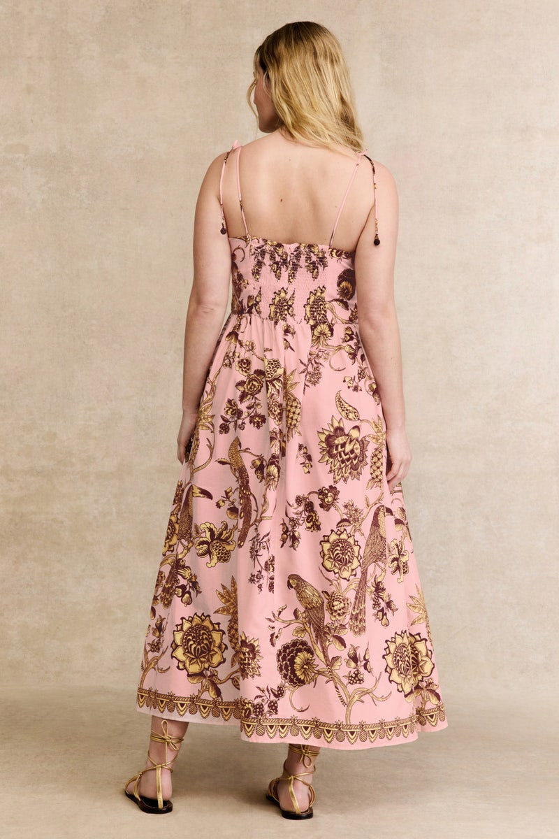 Tropical Pink Laces Midi Dress by FARM Rio - Photo 7