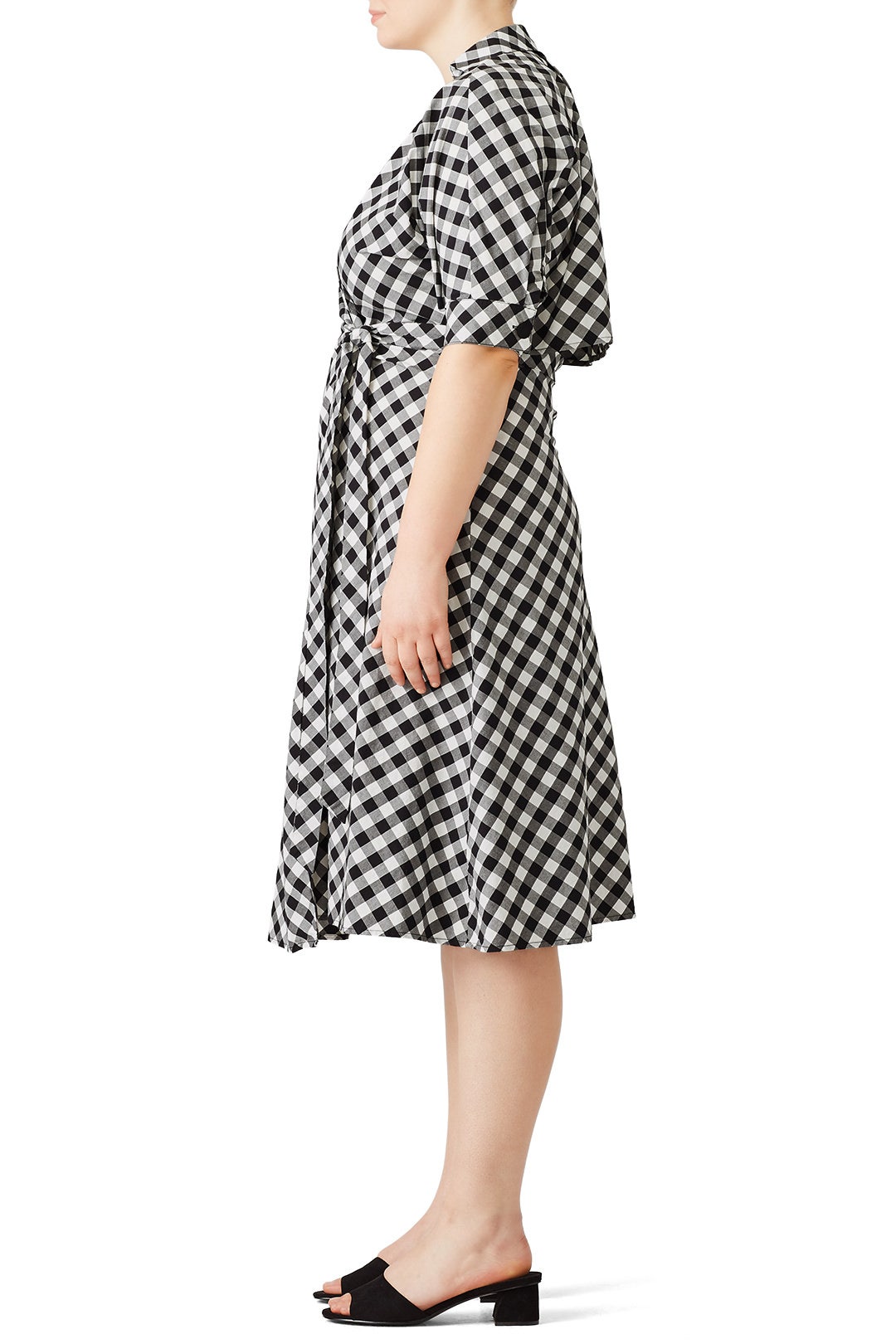 Gingham Luna Wrap Dress by Habitual 5