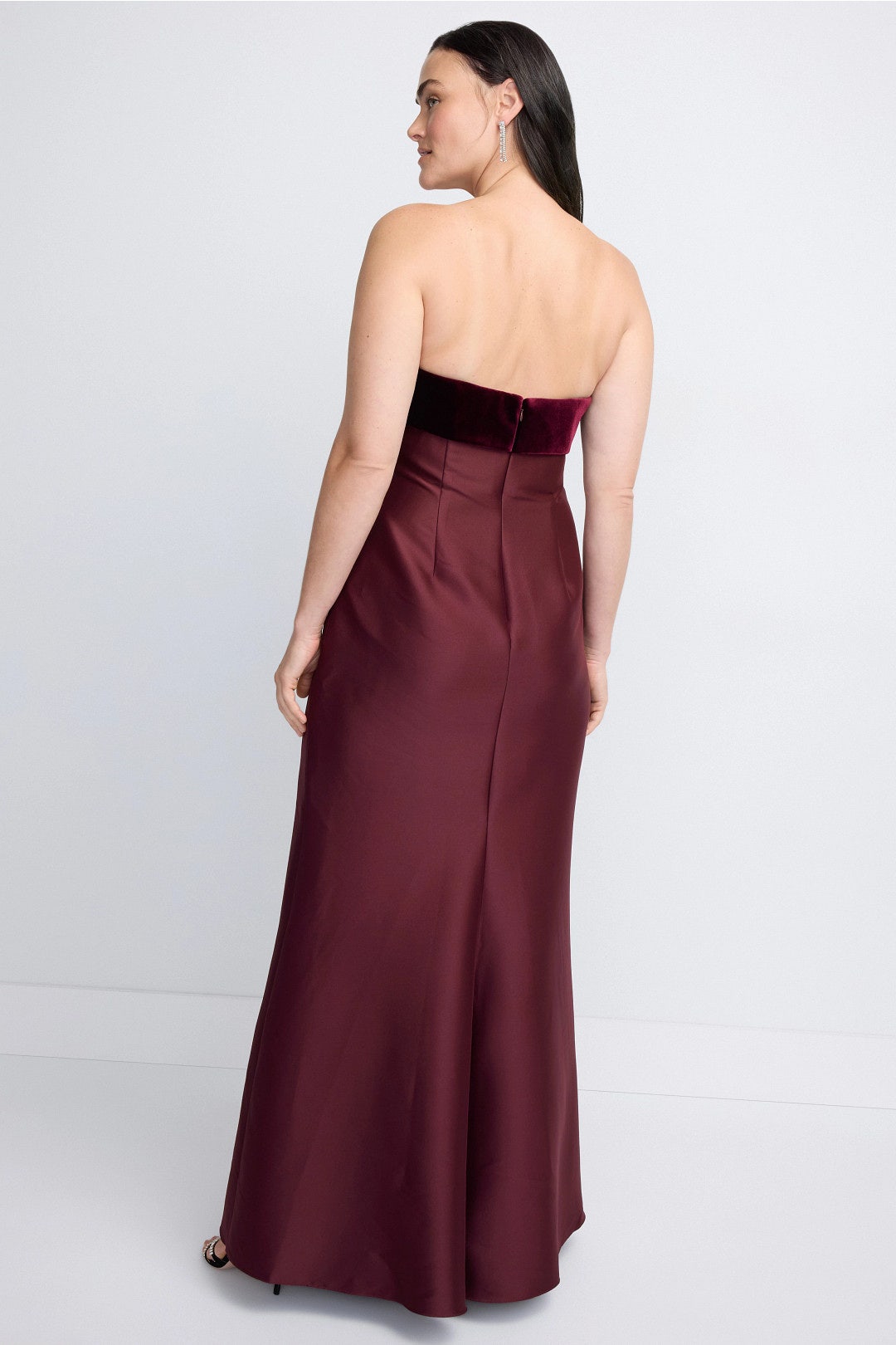 Strapless Combo Gown by Badgley Mischka 7