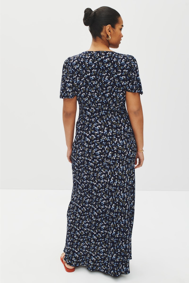 Seamed Flutter Sleeve Maxi Dress by Madewell - Photo 7