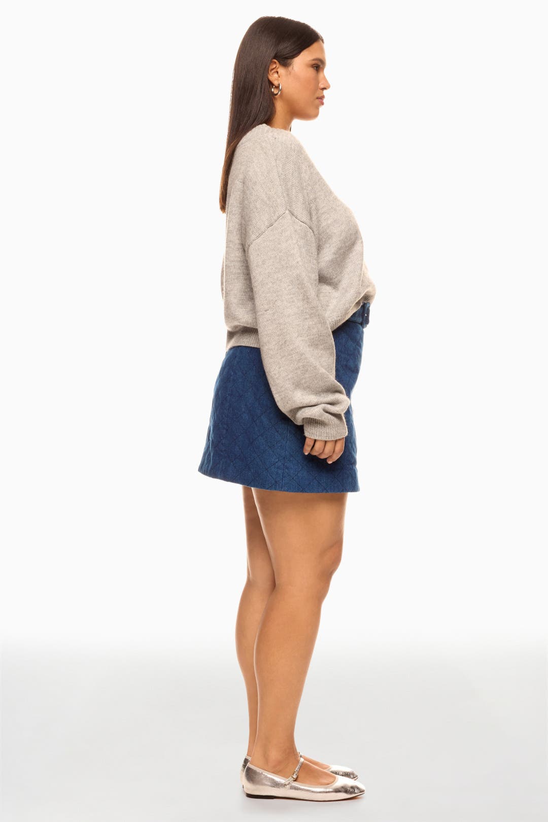 Ameri VINTAGE ADAM VOLUME SKIRT Women's skirt Astury - STONE Ameri VINTAGE ADAM VOLUME SKIRT Women's skirt Astury - STONE