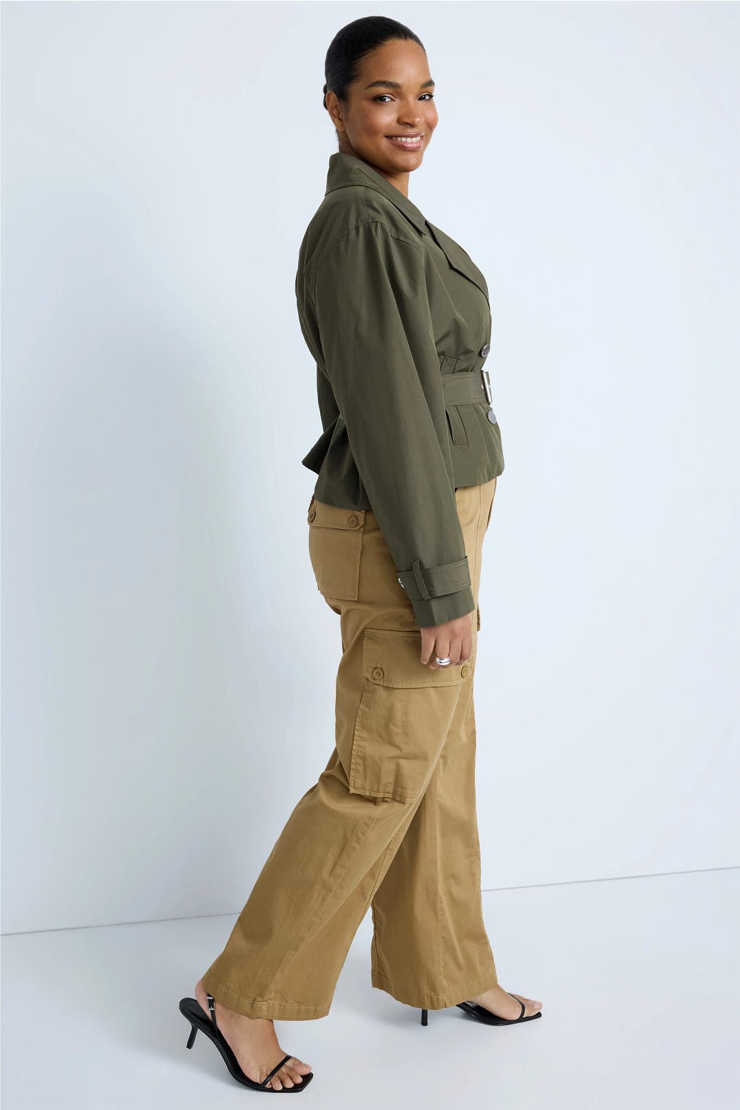 Chelsea Cropped Trench Jacket by Fifteen Twenty | Rent the Runway