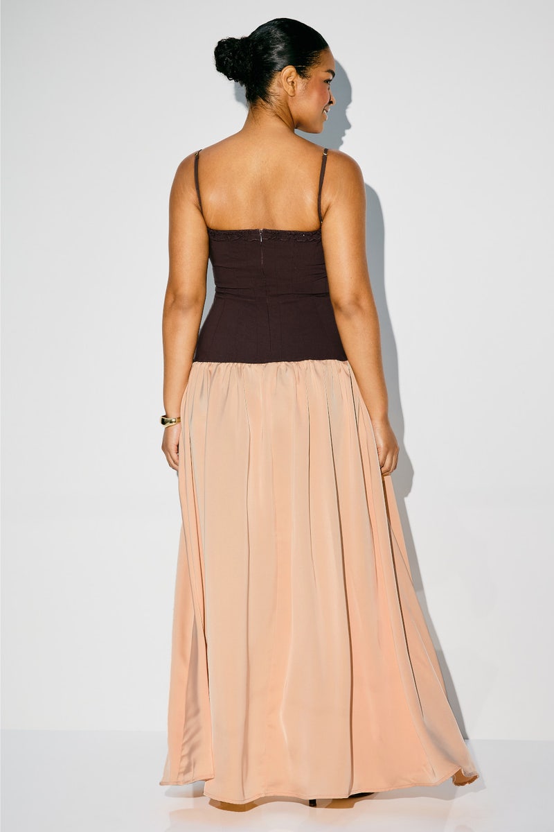 Ruffle Corset Maxi Dress by WEWOREWHAT - Photo 6