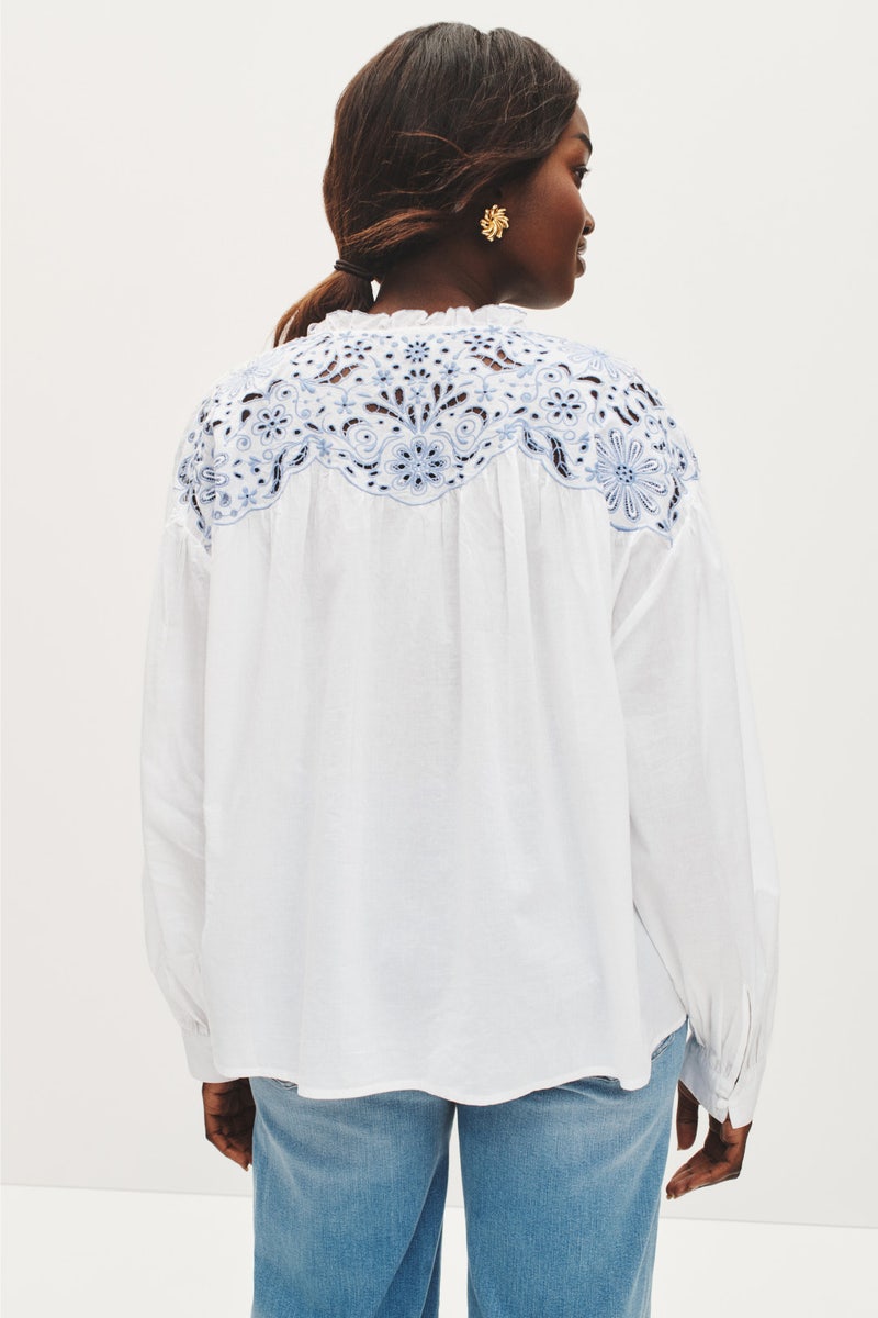 Floral Embroidered Blouse by kate spade new york - Photo 7