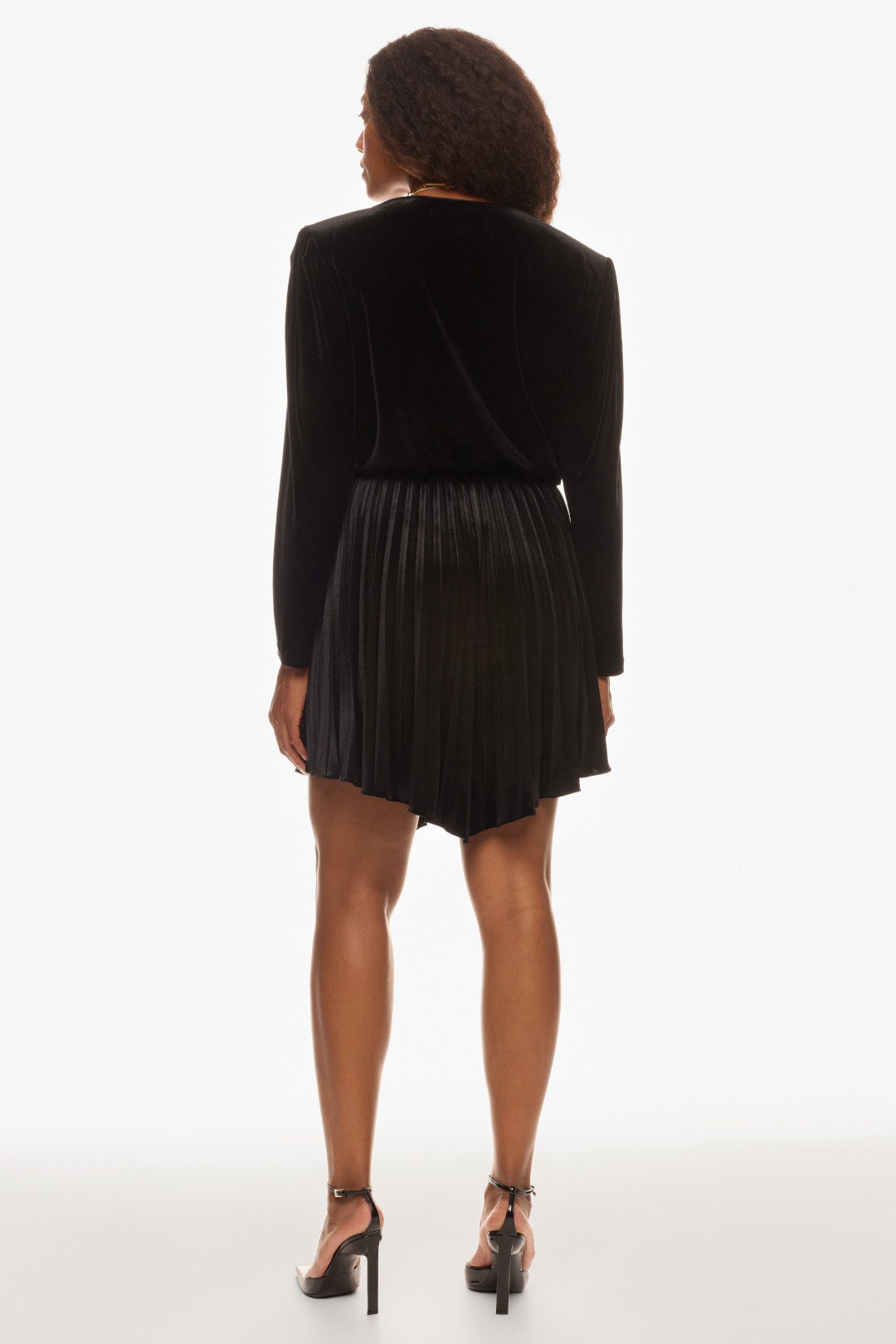 Long Sleeve Velvet Mini Dress by NISSA 7