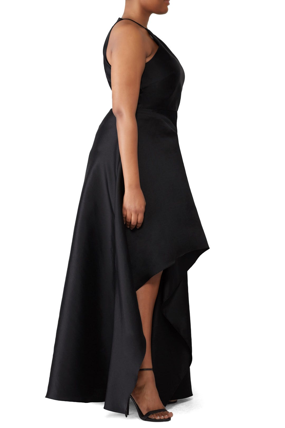 Black Sculptural Gown by Badgley Mischka 6