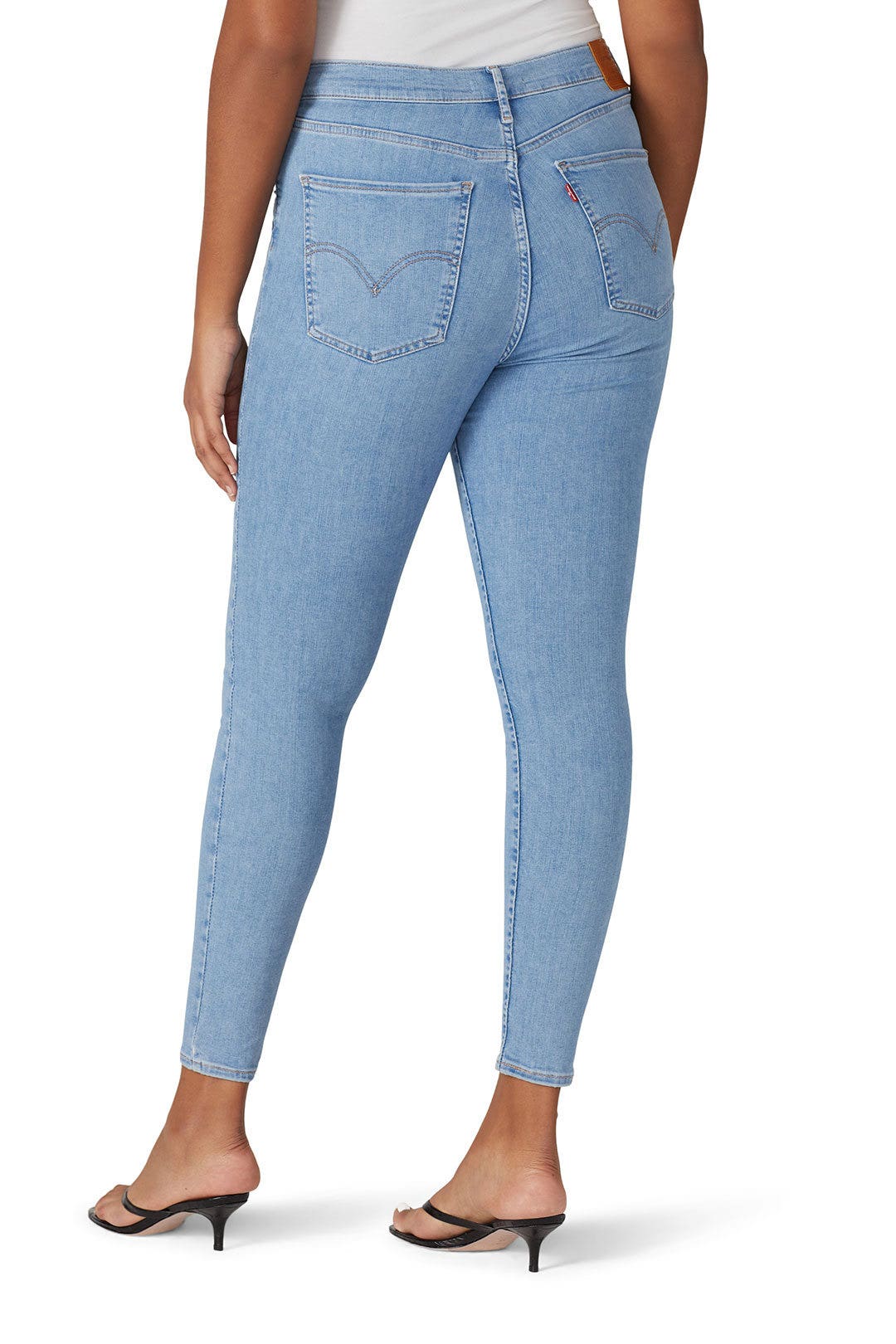 Light Blue Mile High Super Skinny Jeans by Levi's 7