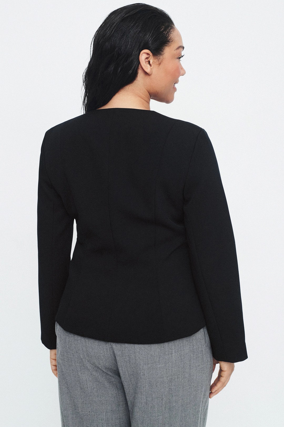 Zipper Detail Fitted Jacket by Rosetta Getty x RTR 7