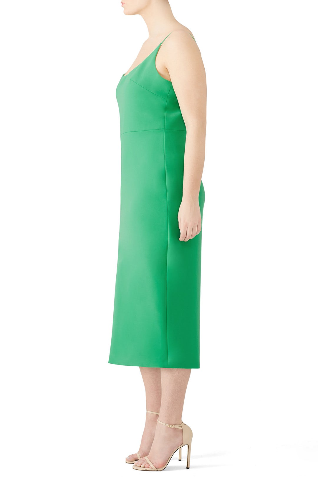 Grass Green Slip Dress by Christian Siriano 6