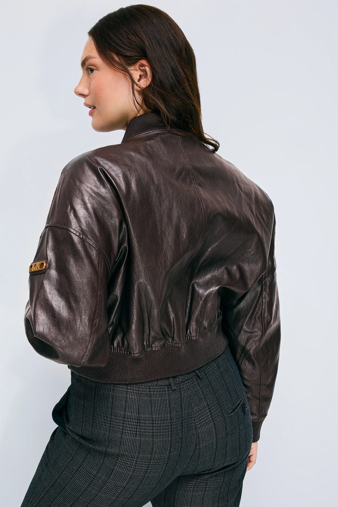 CROPPED FAUX LEATHER ブルゾン LAGUA GEM | CROPPED FAUX LEATHER ブルゾン (ブルゾン ) |SHEL