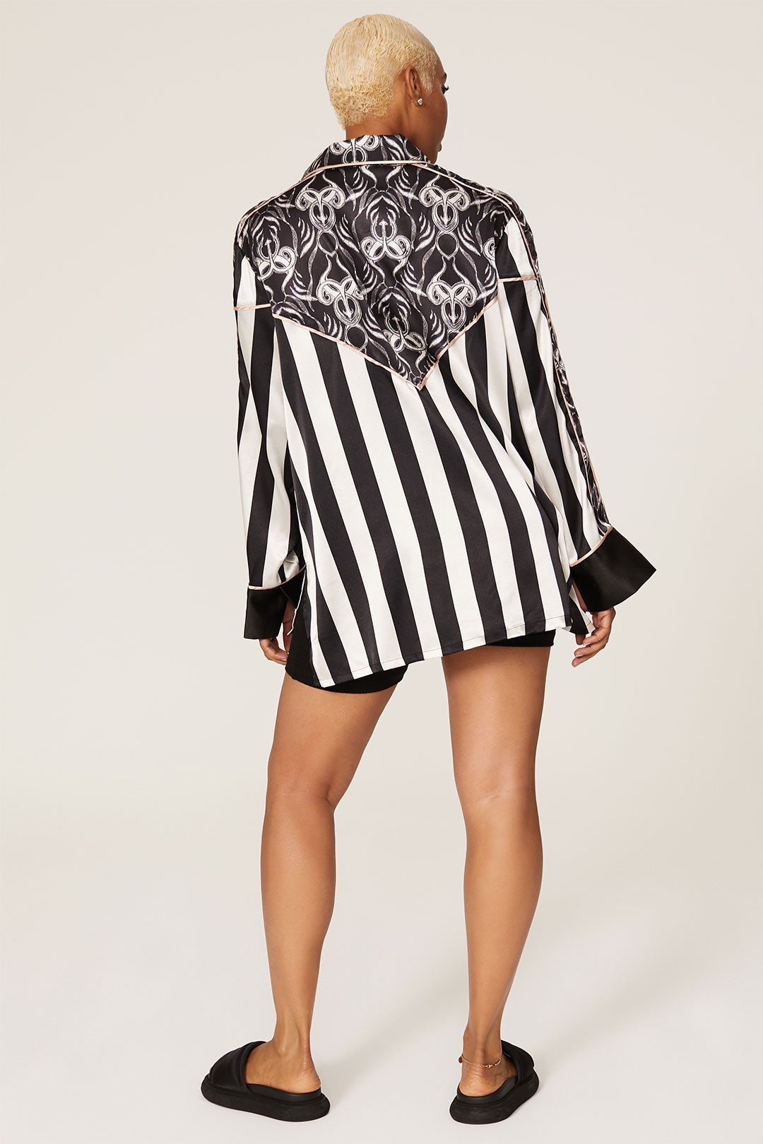 HAHT Striped PJ Shirt by HAH 7