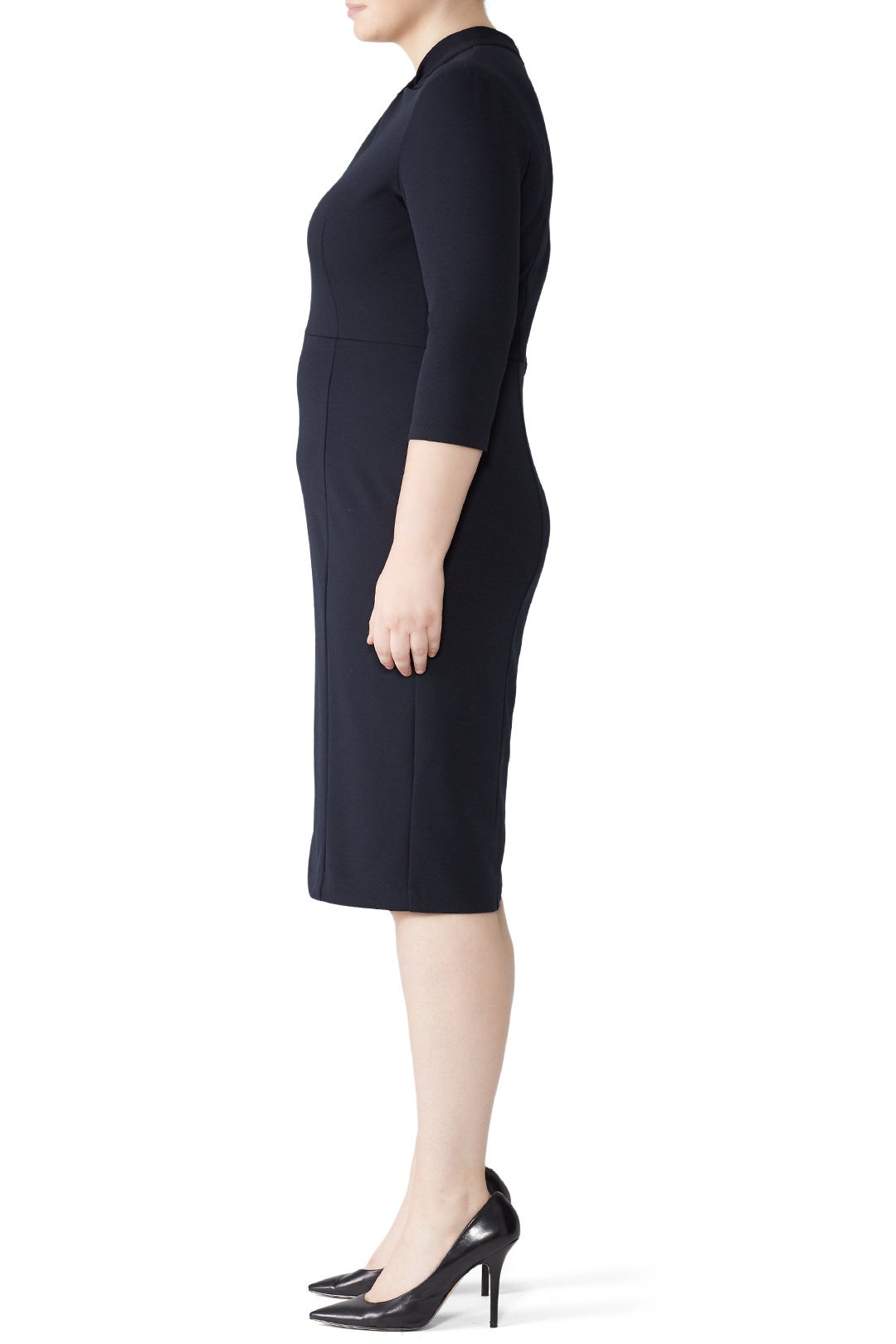 Navy Knot Detail Sheath by Donna Morgan 6