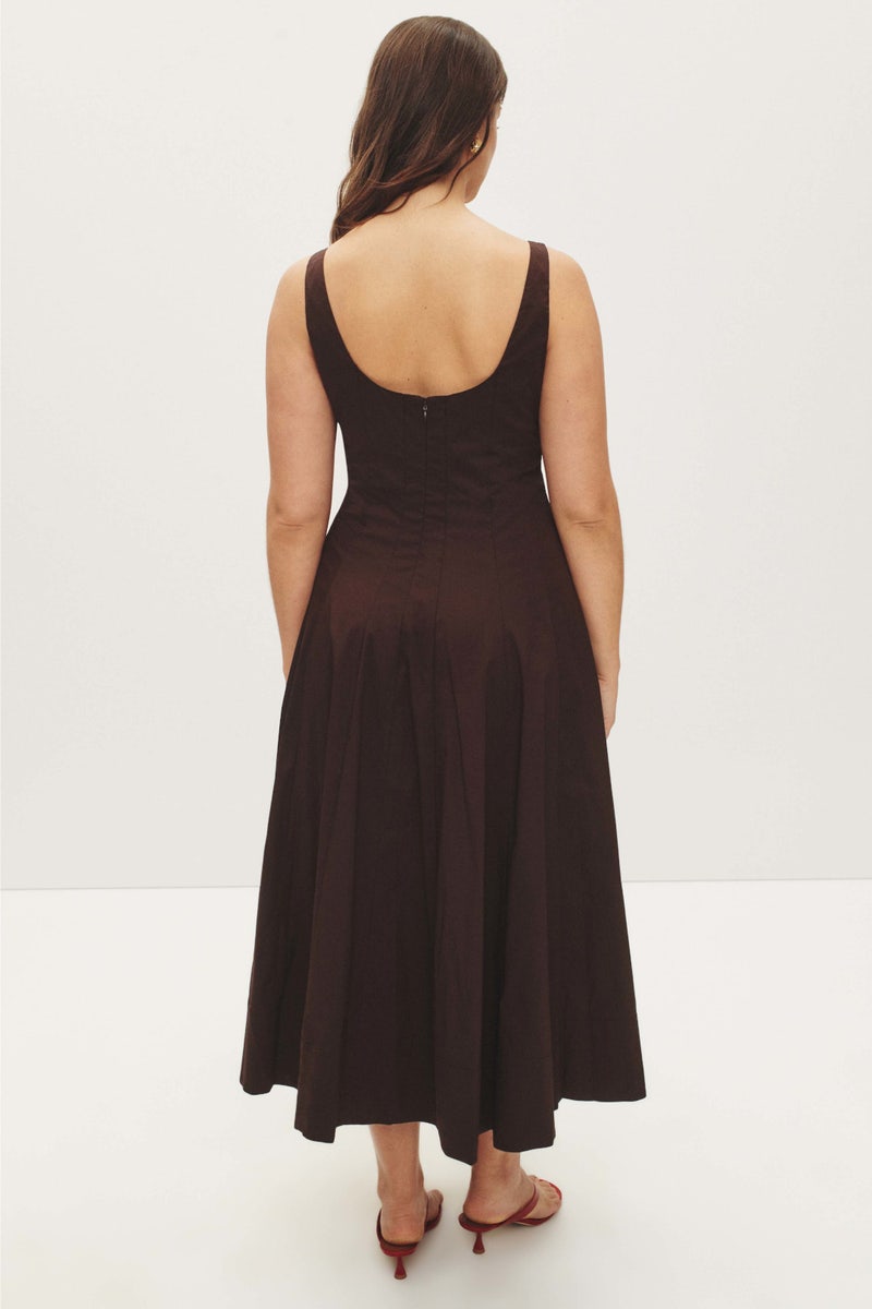 Brown Wells Dress by Staud - Photo 7