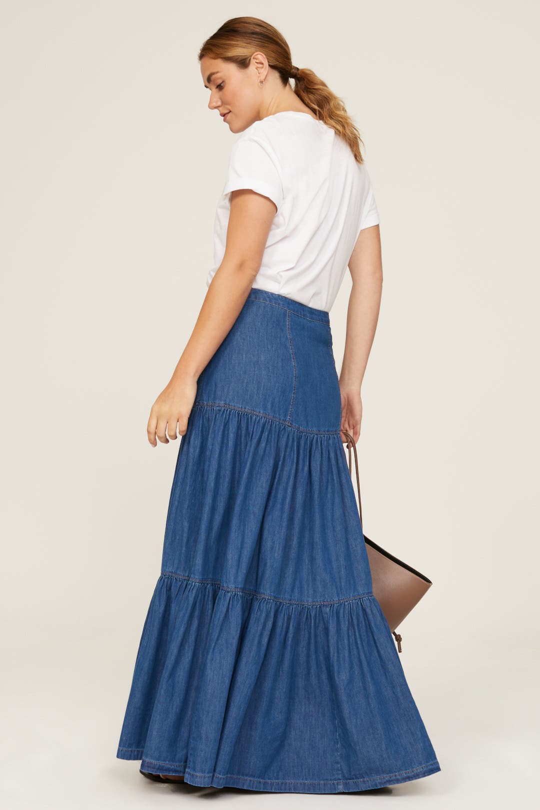 Lapronda Denim Skirt by Lauren Ralph Lauren | Rent the Runway