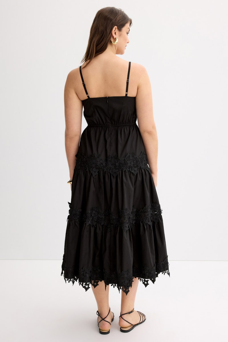 Lace Detail Tiered Midi Dress by Jason Wu x RTR - Photo 7