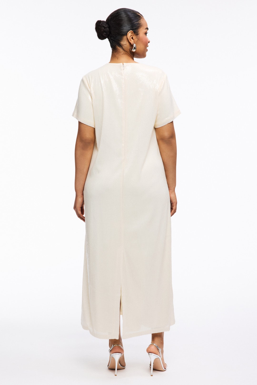 Sequin Short Sleeve Maxi Dress by Rosetta Getty x RTR 7