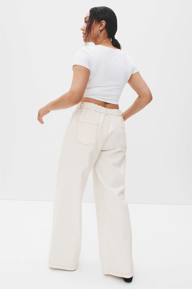 Slouched Tie Up Jeans by Lioness - Photo 7