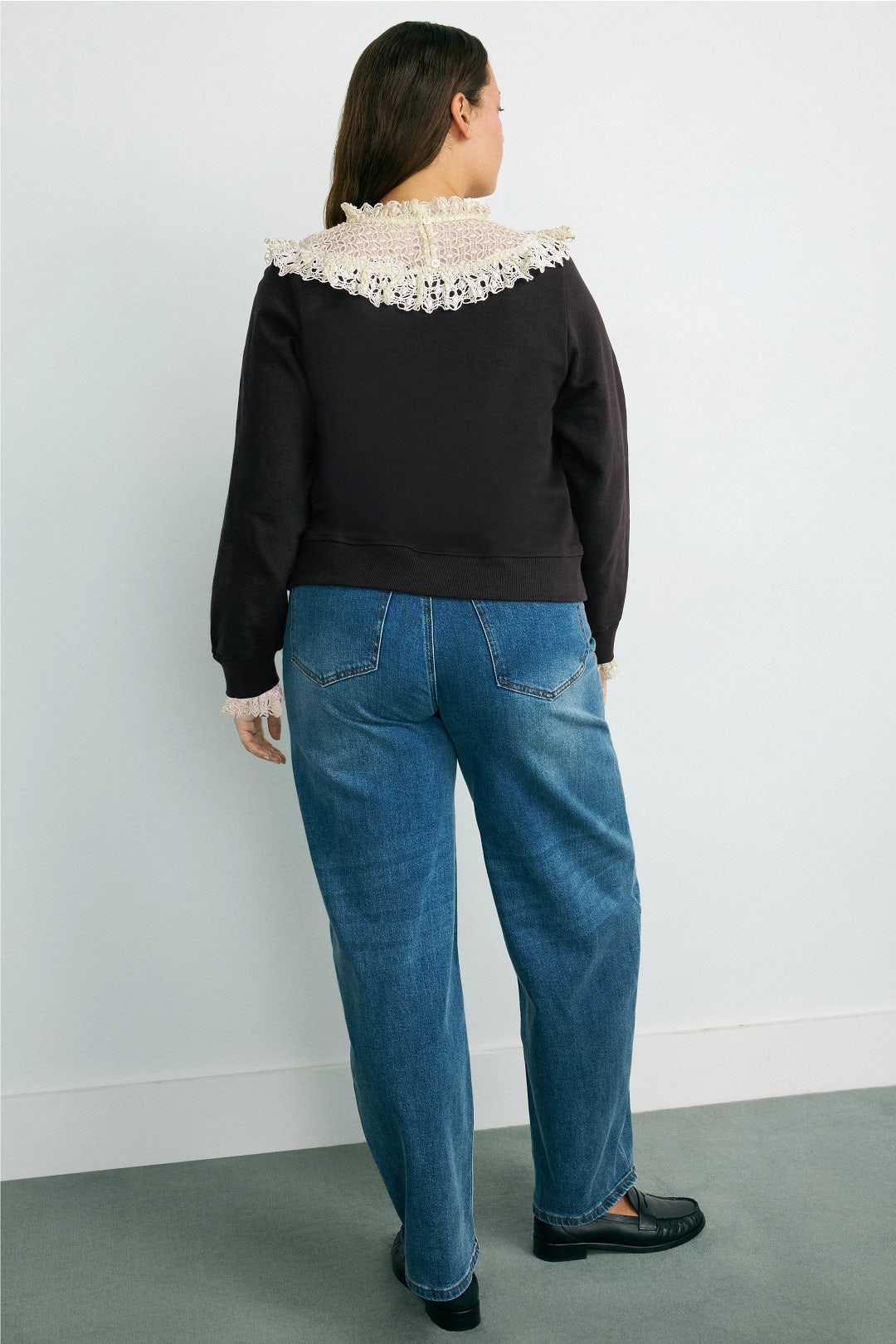 Laced Collared Sweatshirt by Sea NY x RTR 7