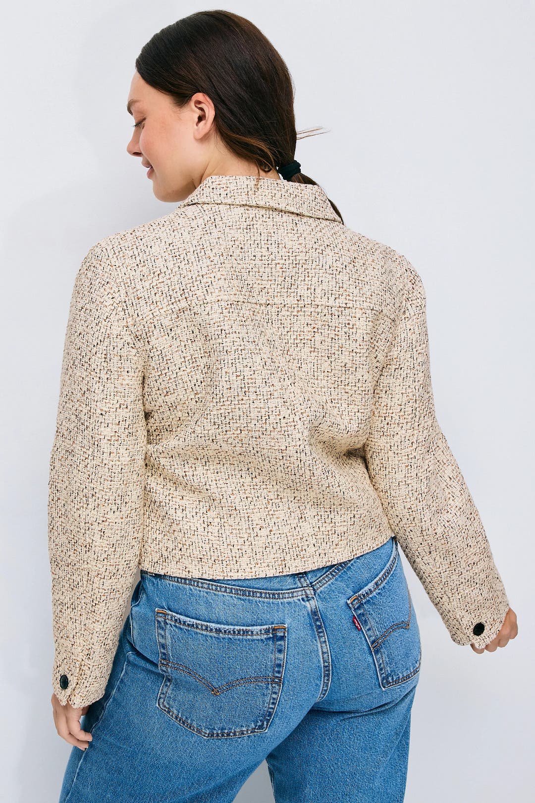 Tweed Shirt Collar Jacket by Madewell | Rent the Runway