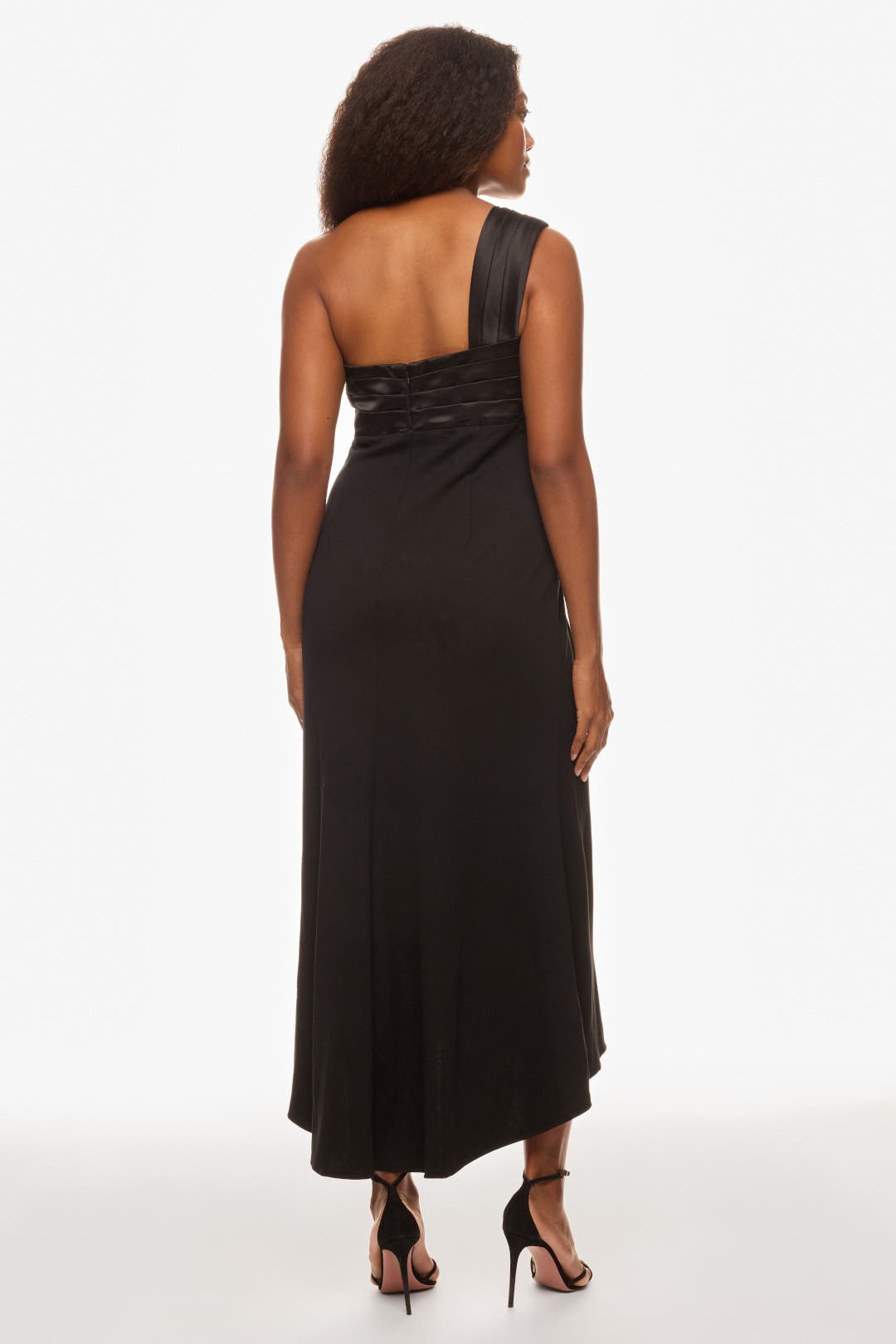 One Shoulder Draped Trumpet Gown by Ieena for Mac Duggal