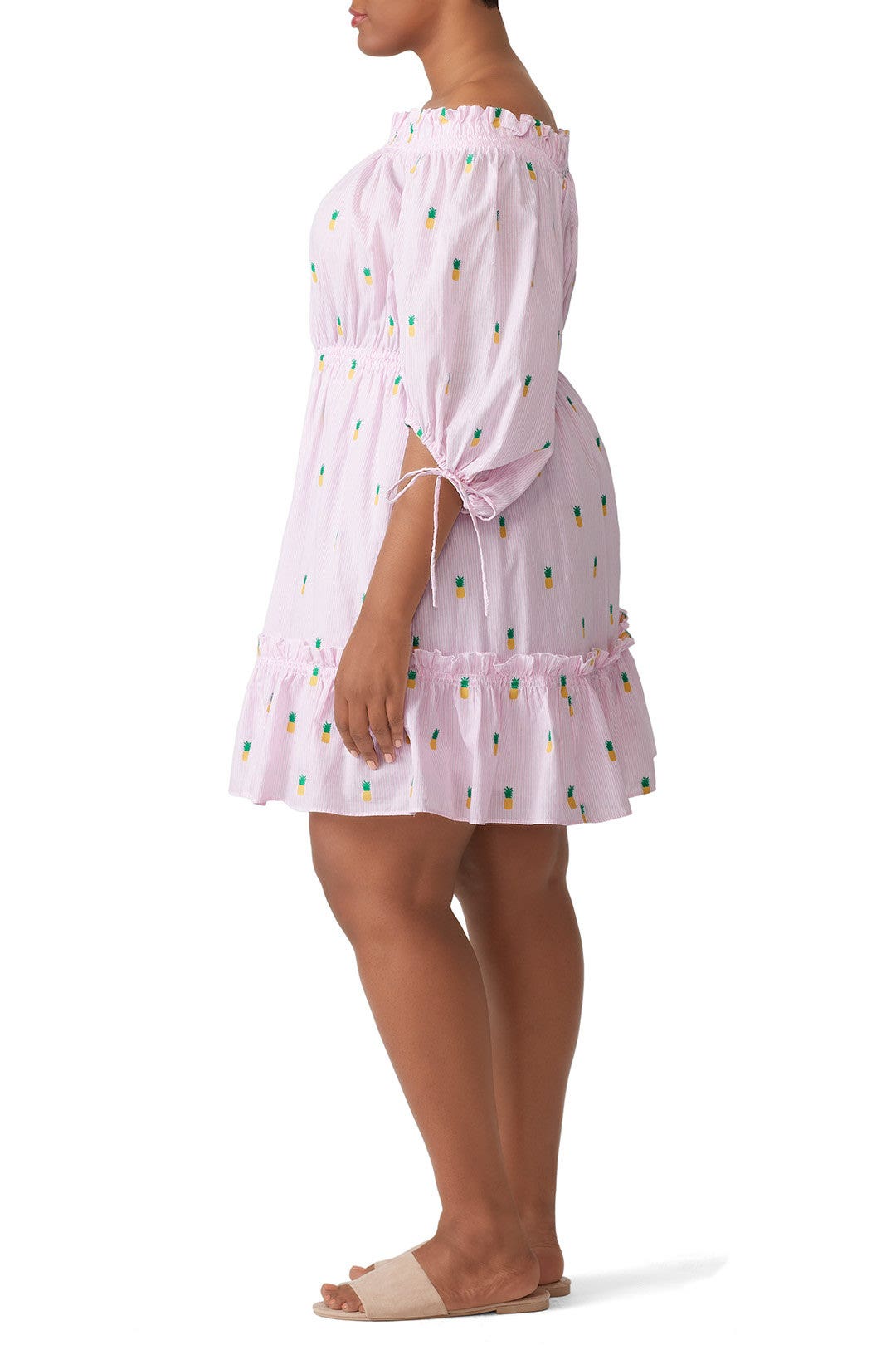 Pineapple Off Shoulder Dress by kate spade new york 6