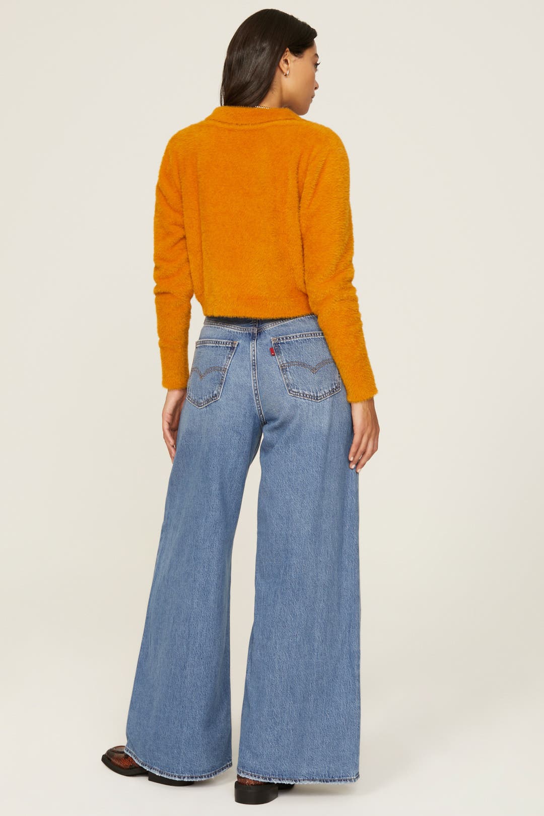 Orange Collared Sweater by 525 America | Rent the Runway