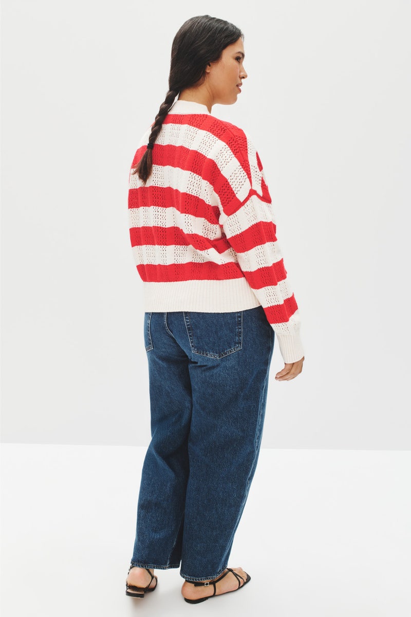 Striped Crochet Cardigan by TOCCIN X RTR - Photo 7