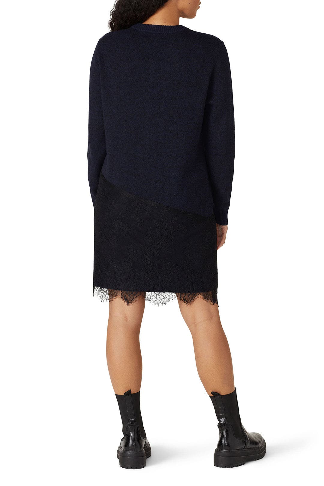 Asymmetric Lace Sweater Dress by Thakoon x RTR 7