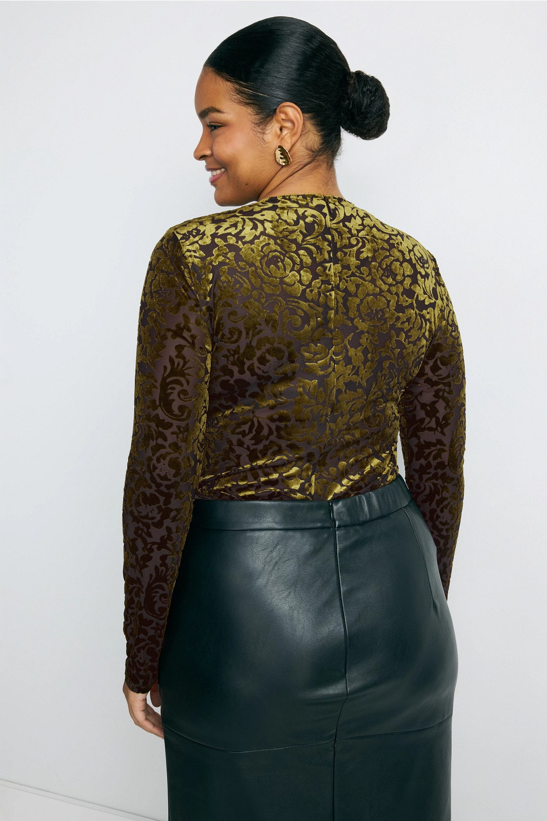 Velvet Burnout Long Sleeve Top by Sea NY x RTR 7