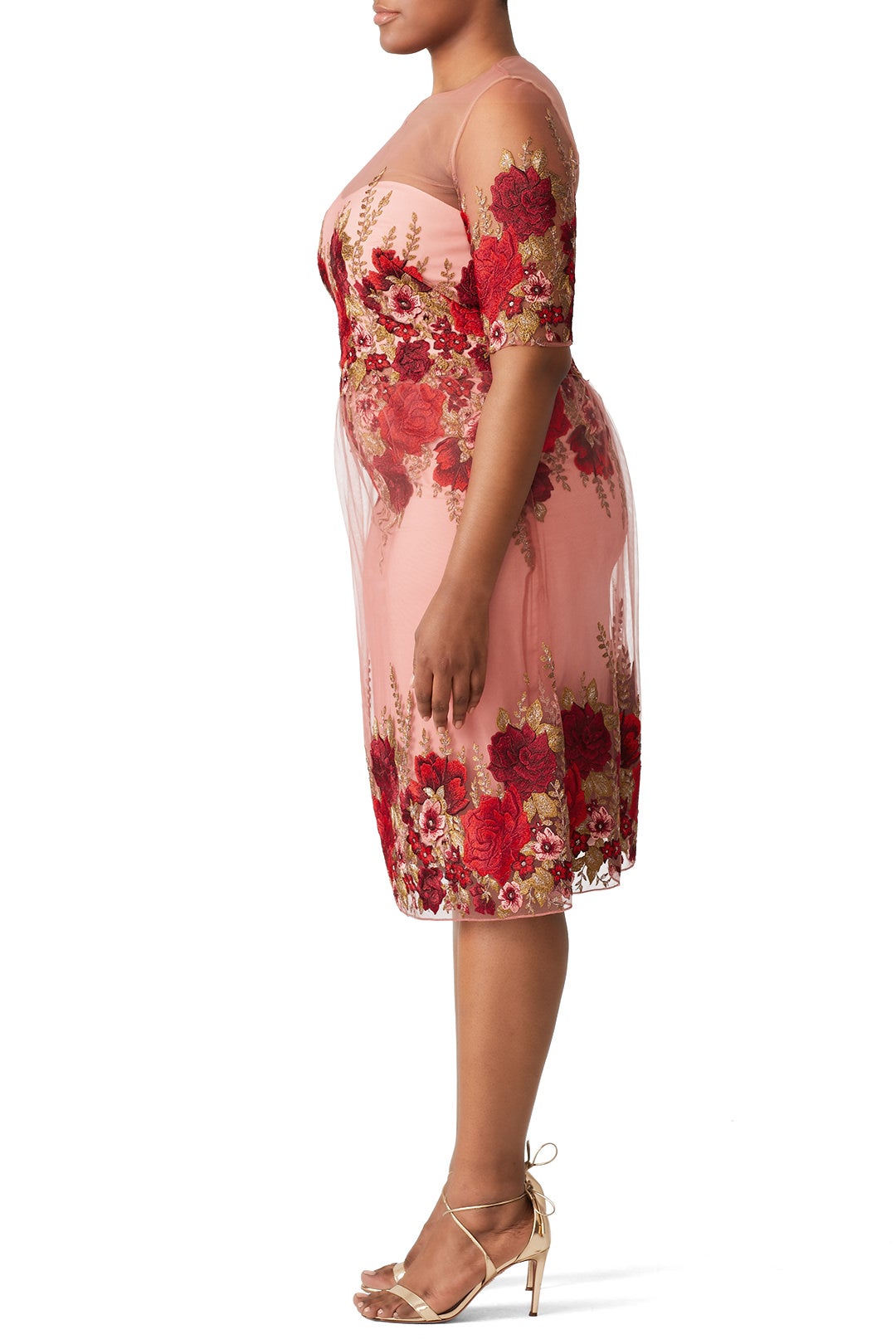 Rose Throw Dress by Marchesa Notte 6