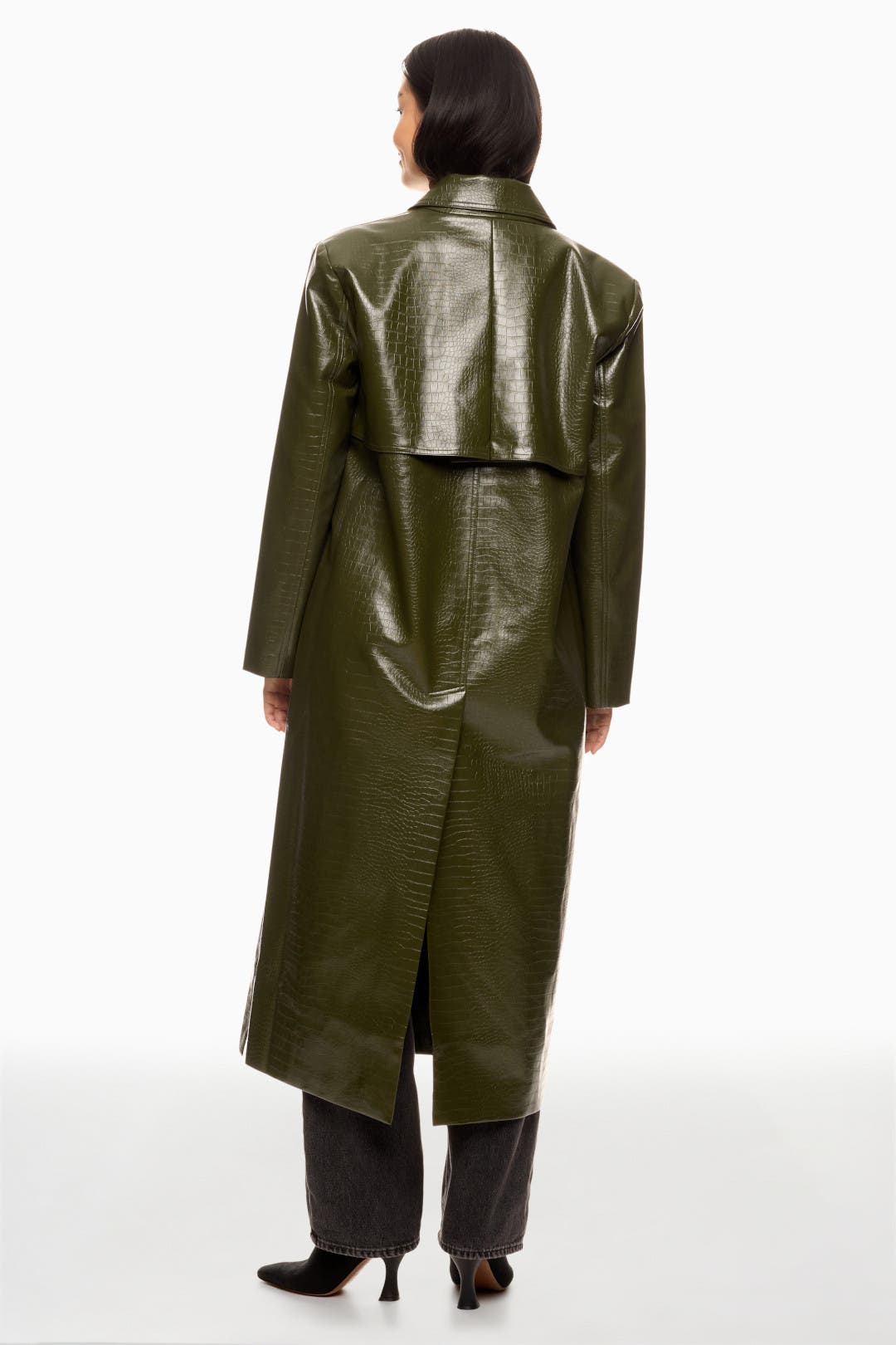 Embossed Faux Leather Coat by Ronny Kobo x RTR | Rent the Runway