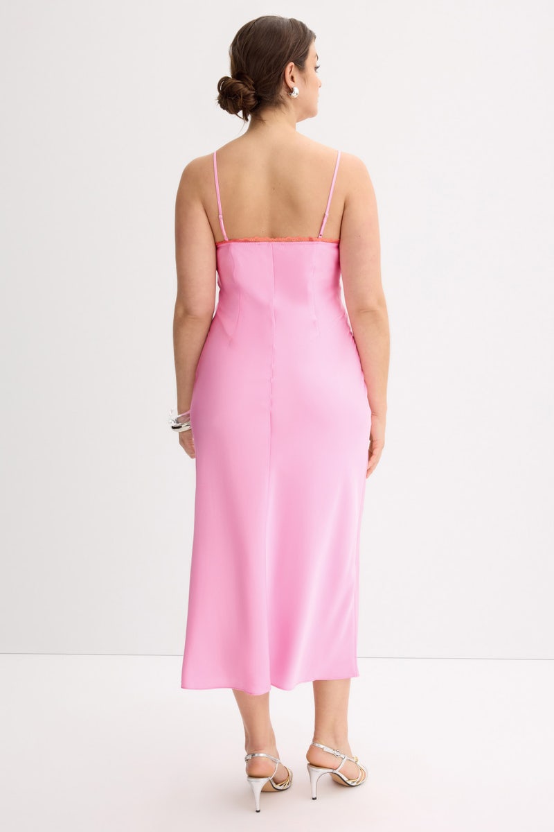 Lace Trim Midi Dress by Ronny Kobo x RTR - Photo 7
