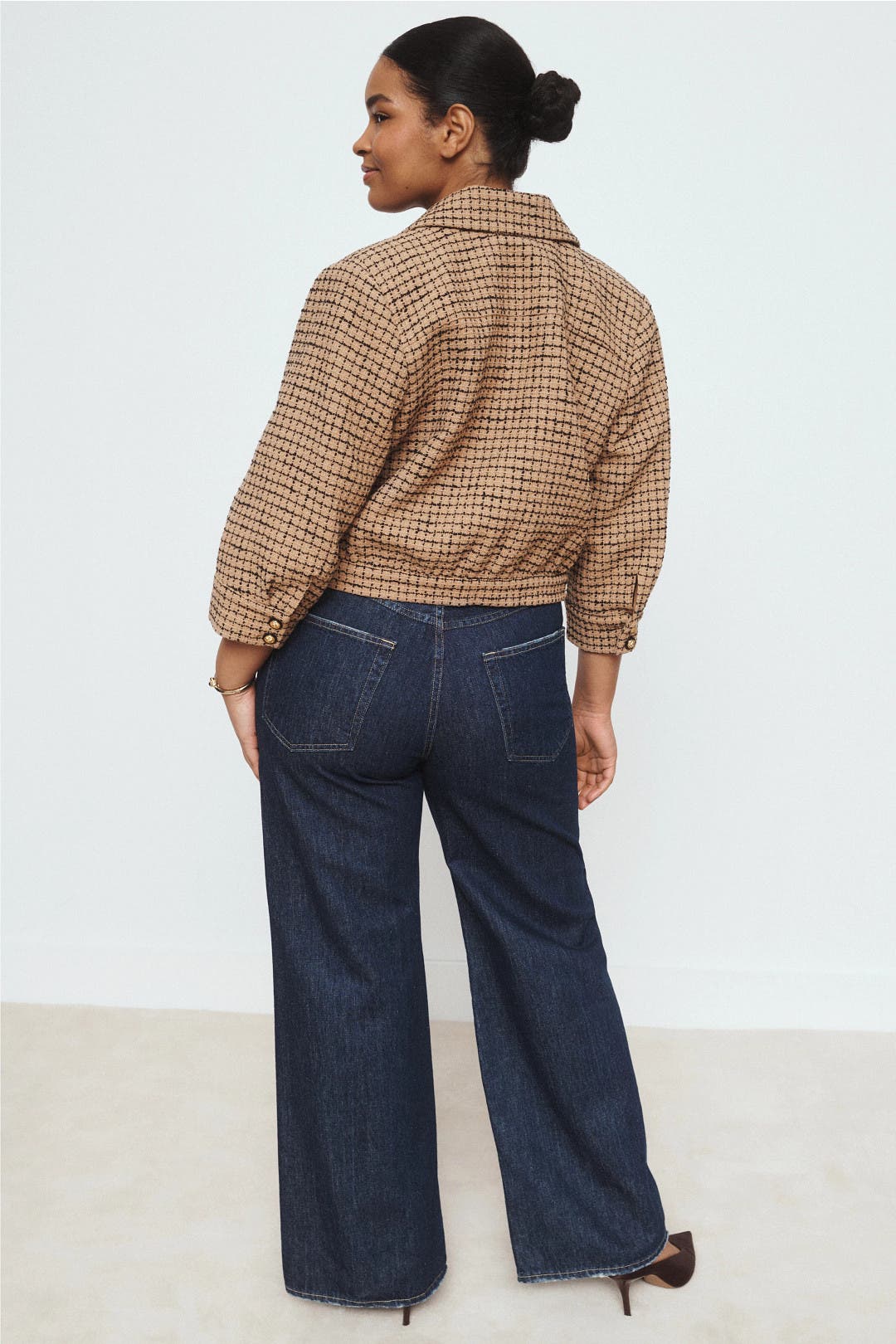 Jia Tweed Collared Jacket by L'agence | Rent the Runway