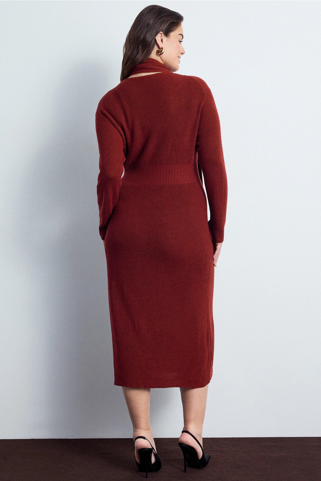 Scarf Sweater Dress by Toccin 7