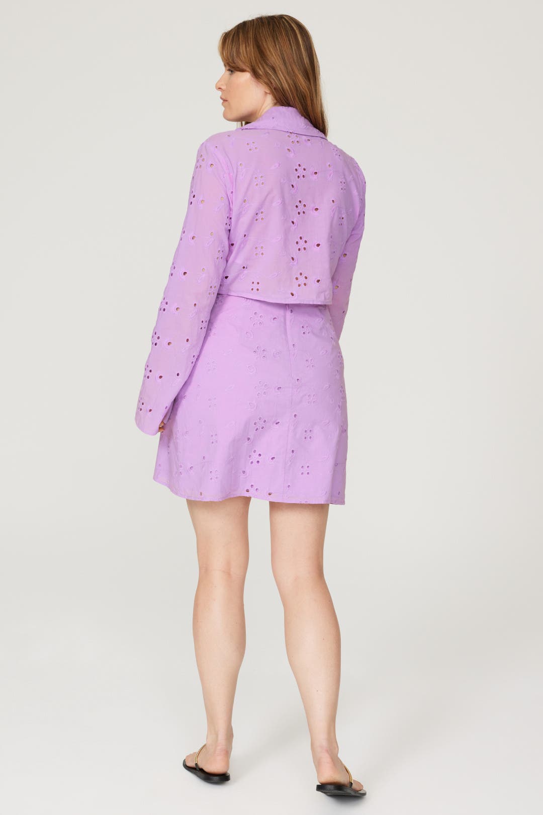 Purple Eyelet Top by ASHLEY PARK x RTR | Rent the Runway