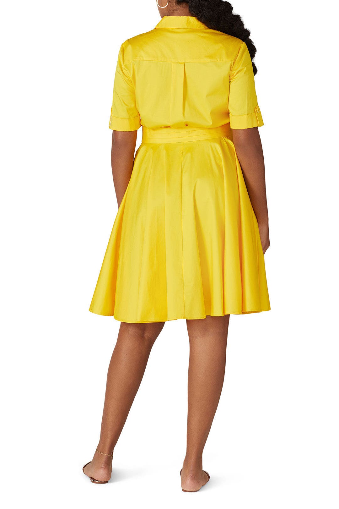 Shirt Collar Flare Dress by Badgley Mischka 7