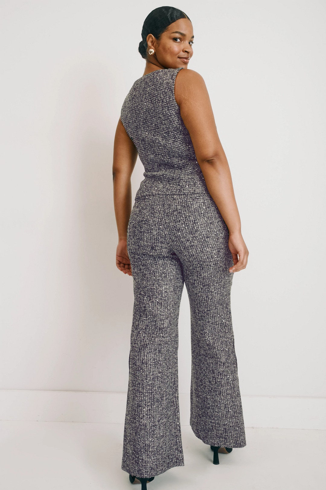Tweed Button Detail Pants by Toccin 7