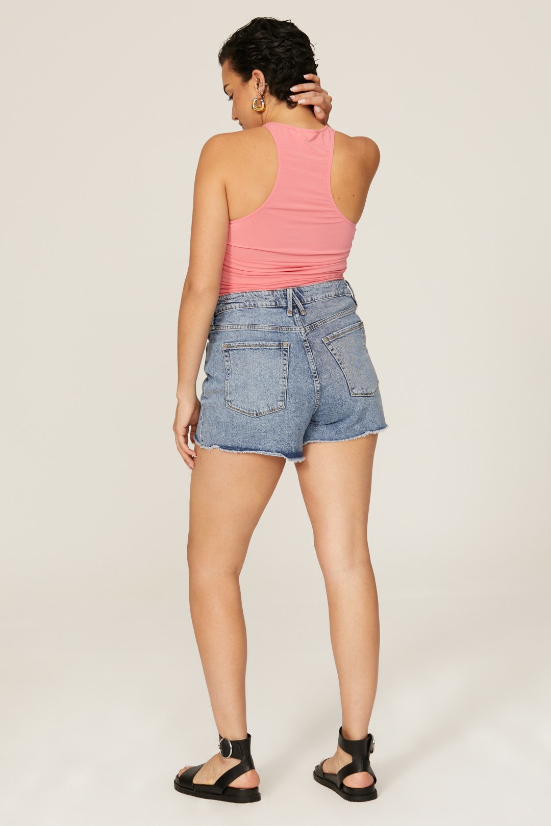 Bombshell Denim Shorts by GOOD AMERICAN 7