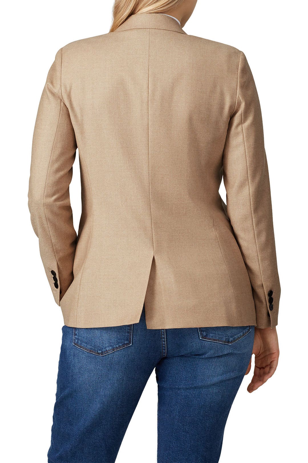 Camel Sleek Staple Blazer by Theory 7